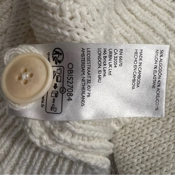 Maeve Lobster Collar Cardigan Sweater Sz-M - Picture 8 of 8